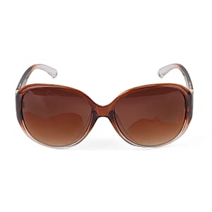 Brown UV400 Sunglasses with Case