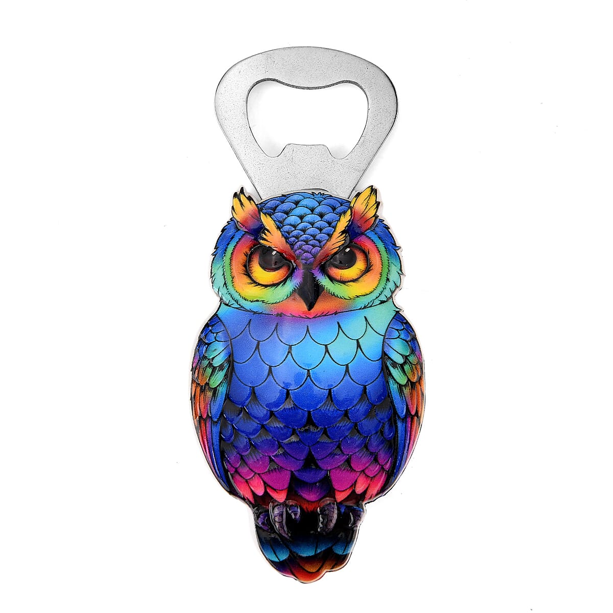 Livmore Blue Owl Set of 3 Polyresin Pen Gift Set with Magnet Bottle Opener and Notebook image number 4