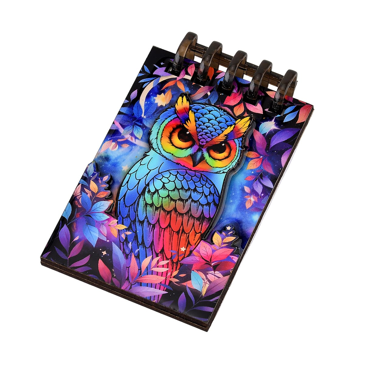 Livmore Blue Owl Set of 3 Polyresin Pen Gift Set with Magnet Bottle Opener and Notebook image number 6