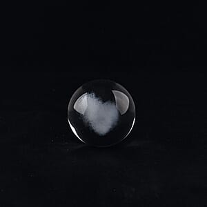 Livmore Heart Crystal Ball LED Light with Wooden Base Dia