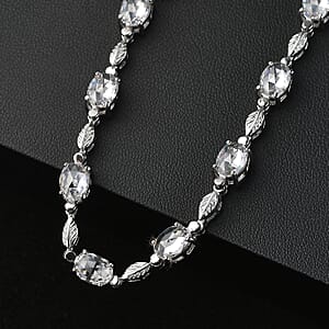 EverTrue Simulated Diamond Necklace in Stainless Steel 20 Inches 