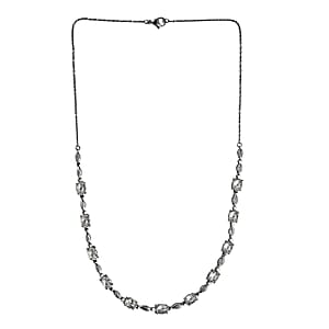 EverTrue Simulated Diamond Necklace in Stainless Steel 20 Inches 