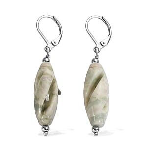 EverTrue Sesame Jasper 40.00 ctw Earrings in Stainless Steel