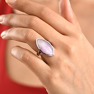 EverTrue Kunzite Solitaire Ring in Platinum Bond (Size 10.0) 16.65 ctw