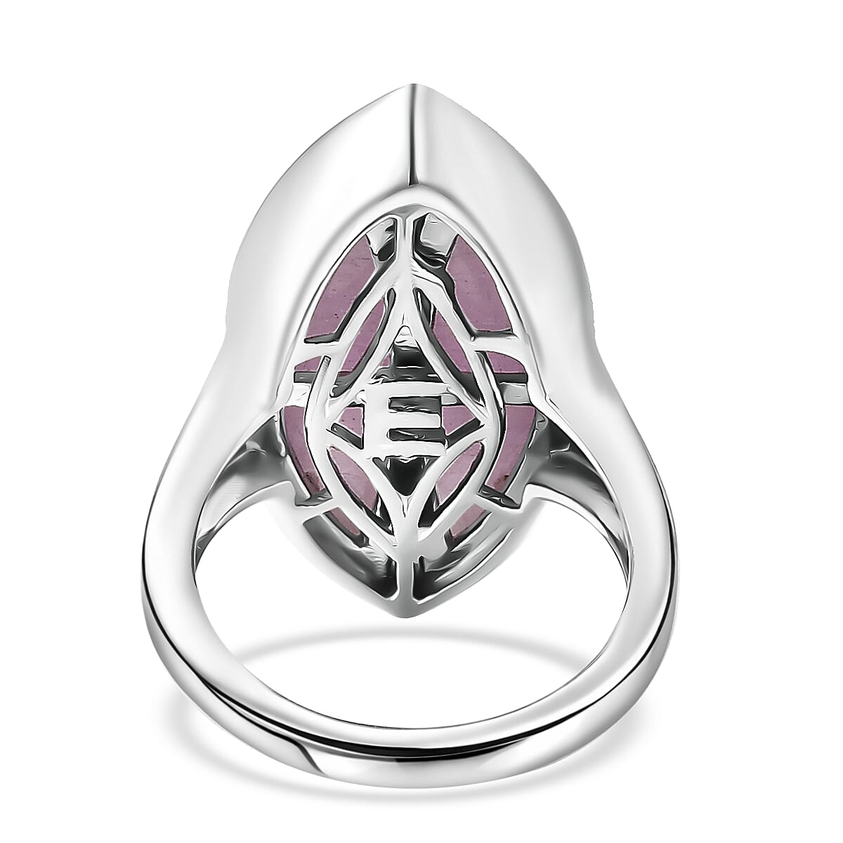 EverTrue Kunzite 16.65 ctw Solitaire Ring in Platinum Bond (Size 10.0)
