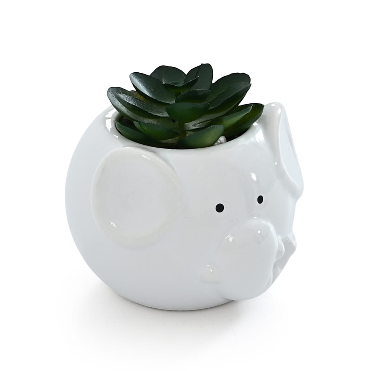 Livmore Artificial Owl and Elephant Succulent Set of 2 Flower Pot image number 5