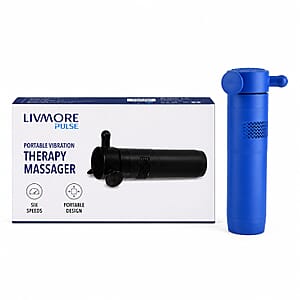 Livmore Blue Portable Massage Gun with 3 Massage Heads