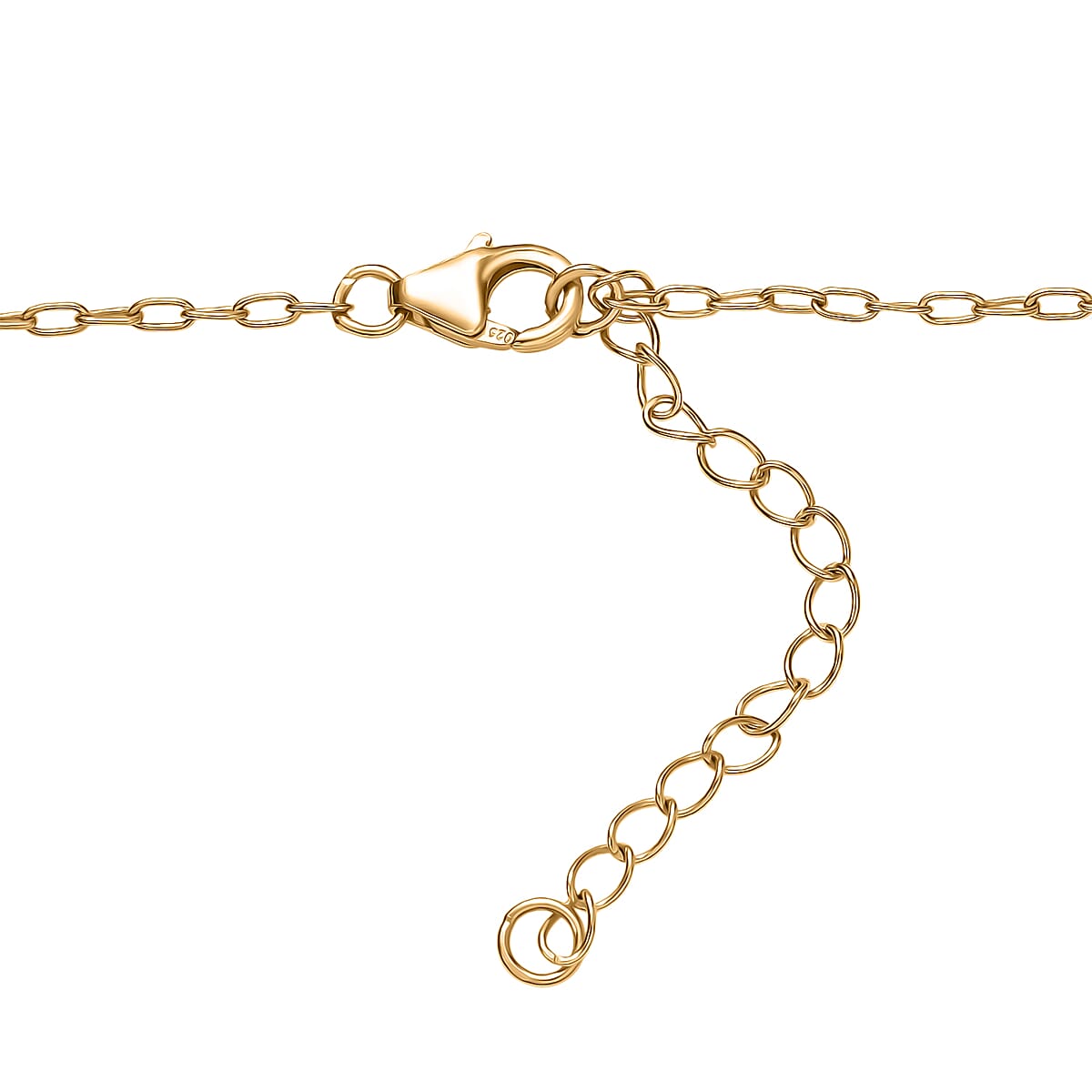 D'Joy Premium Golden Apatite and Moissanite 7.60 ctw Sunlit Solar-Ray Necklace in 18K Vermeil Yellow Gold Over Sterling Silver 18-20 Inches image number 4