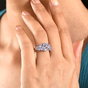 EverTrue Tanzanite 1.85 ctw Blue Fern Ring in Platinum Bond (Size 9.0)