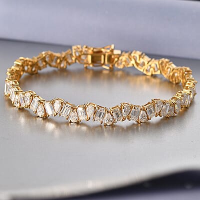 Yellow Gold Over Sterling Silver / 6.5 Inches - Product card gallery slide 2 (10178409857337)
