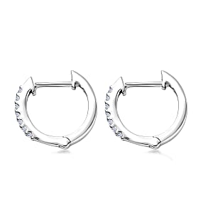 Luxuriant Lab Grown Diamond G-H SI 0.25 ctw Earrings in Rhodium Over Sterling Silver