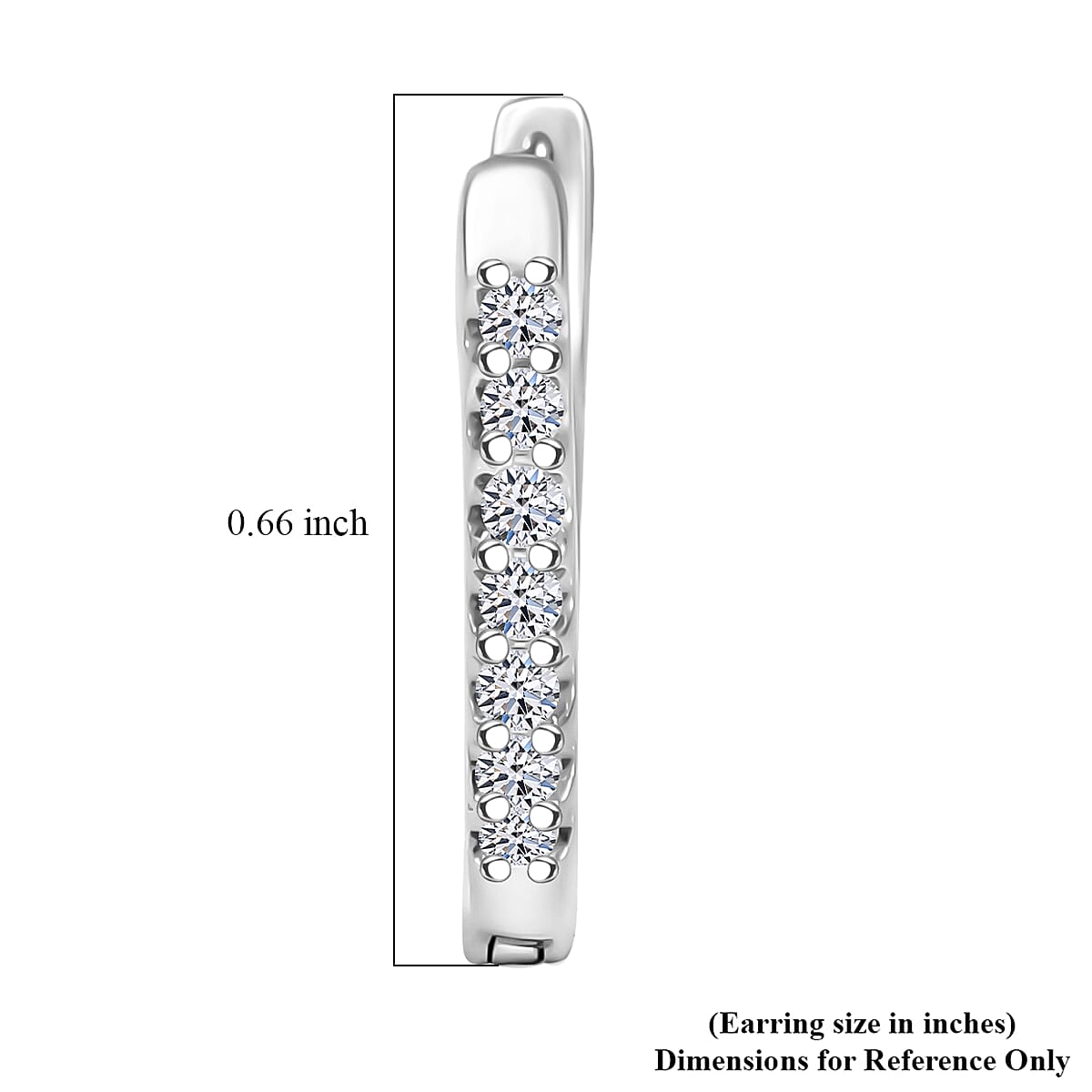 Luxuriant Lab Grown Diamond G-H SI 0.25 ctw Earrings in Rhodium Over Sterling Silver image number 4