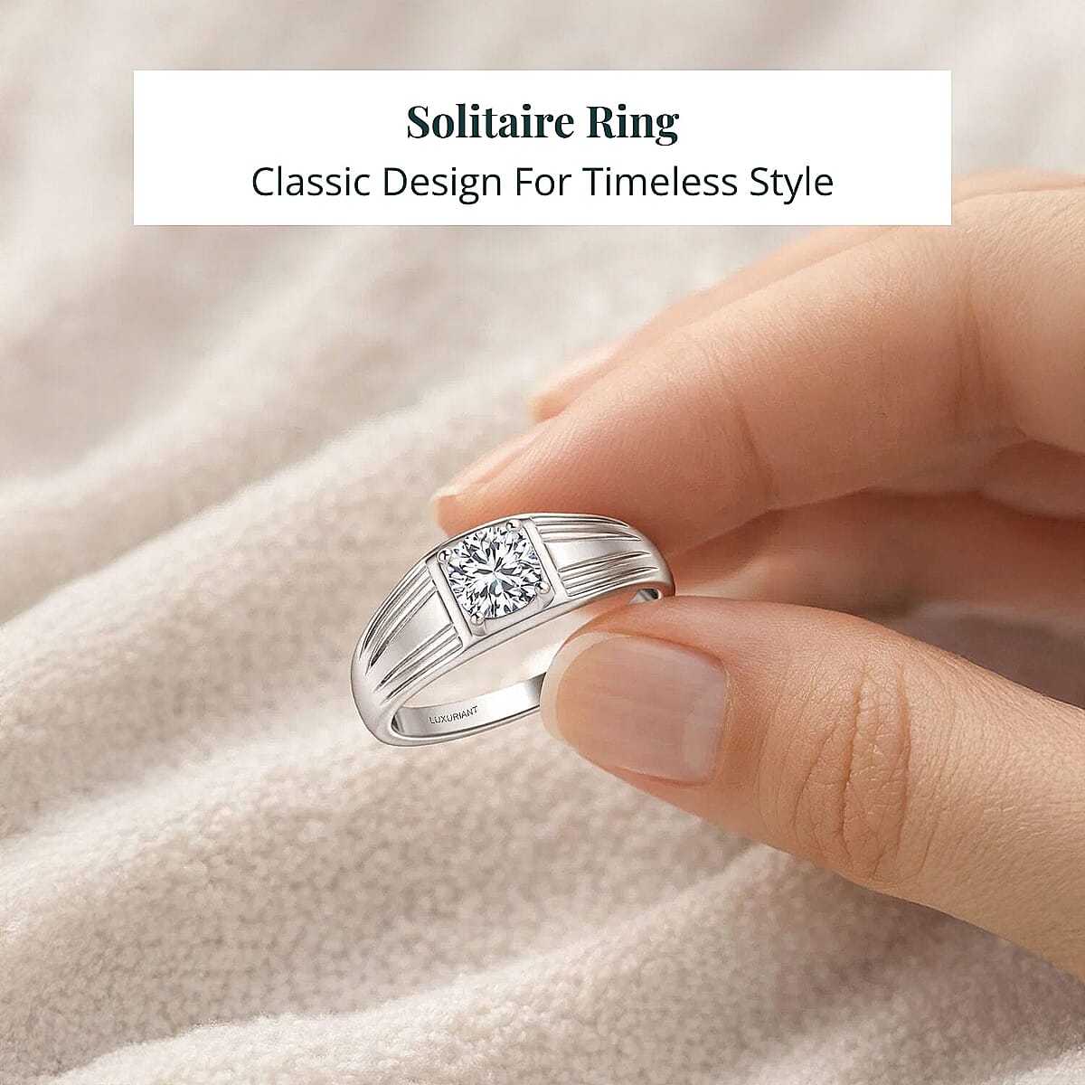 Luxuriant Lab Grown Diamond G-H SI 1.00 ctw  Men's Ring in 950 Palladium (Size 12.5) 4.70 Grams (Del. in 10-12 Days)  image number 4