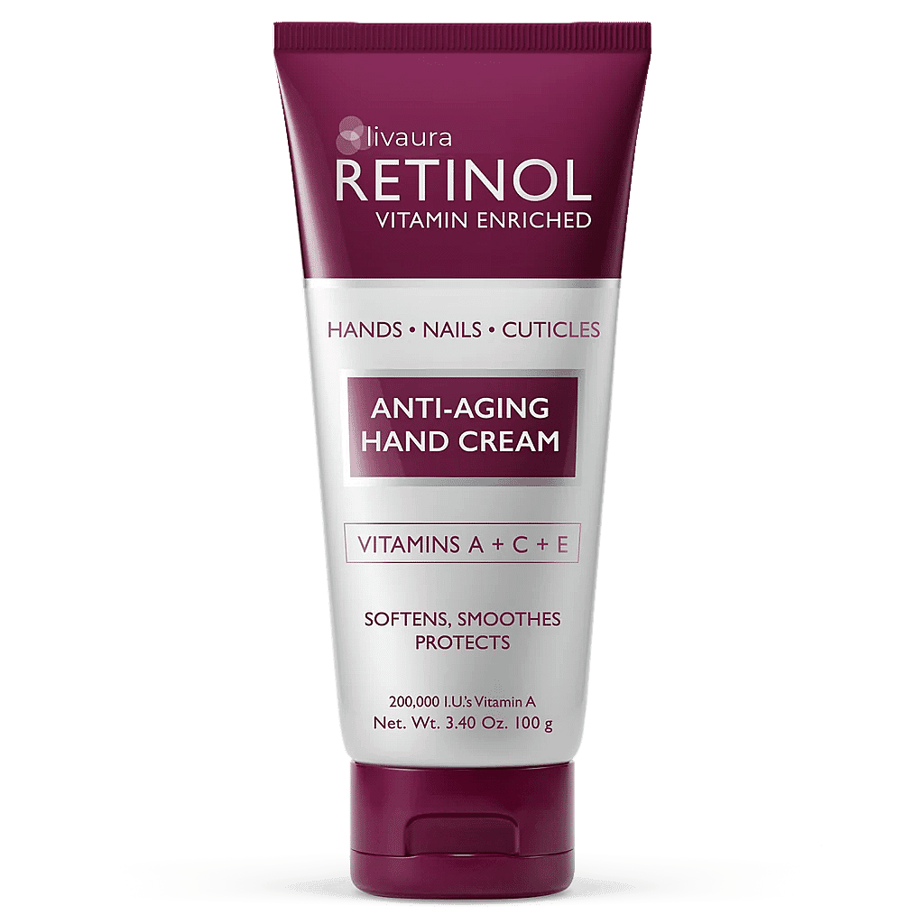 Retinol Vitamin Enriched Anti-Aging Hand Cream (3.4oz) Made in US