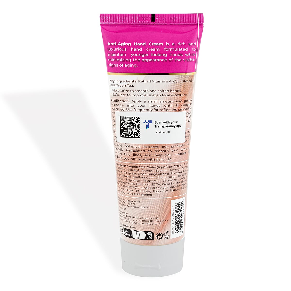 Retinol Vitamin Enriched Anti-Aging Hand Cream (3.4oz) Made in US image number 2