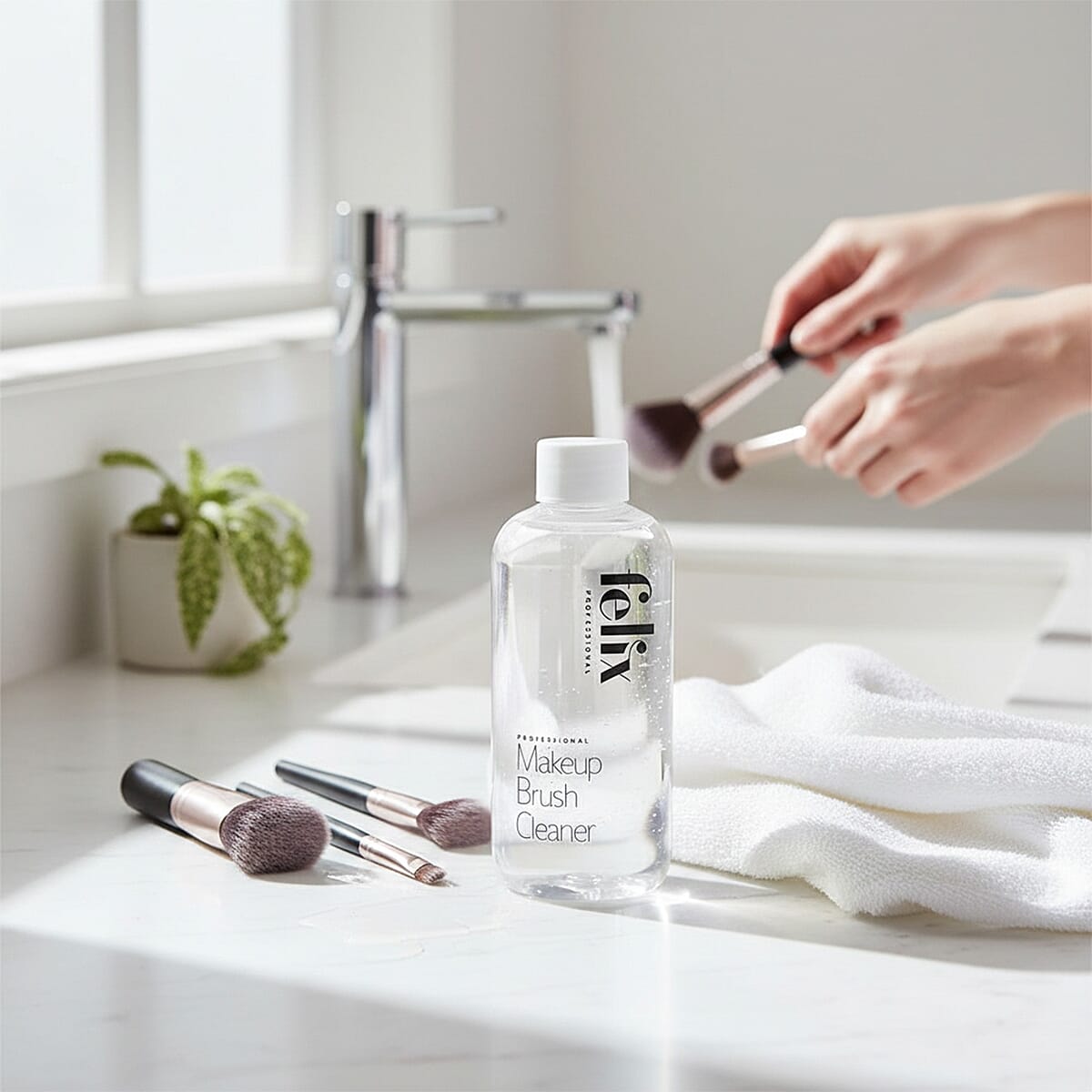 Felix Professional Make Up Brush Cleaner + Tin Kit 8Oz image number 1