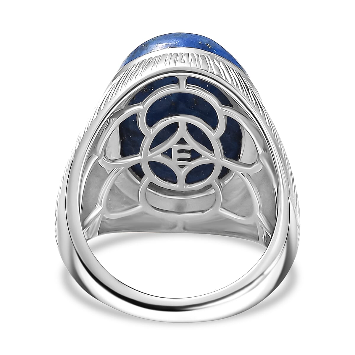 EverTrue Lapis Lagoon 14.75 ctw Ring in Platinum Bond (Size 9.5)