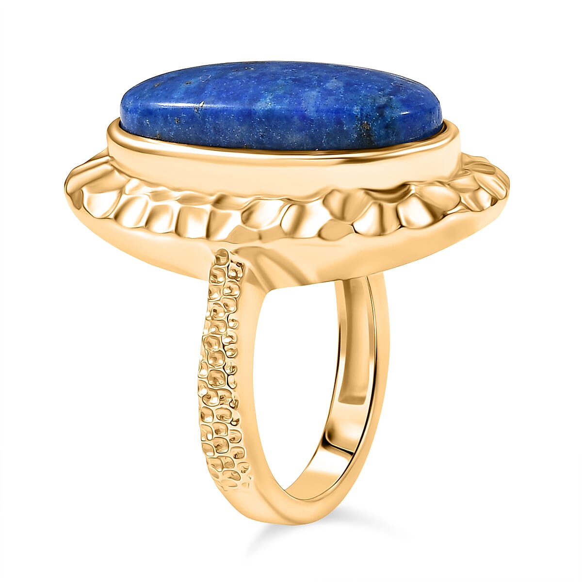 EverTrue Lapis Lagoon 13.10 ctw Ring in 18K Yellow Gold Plated 9.65 (Size 6.0) image number 3