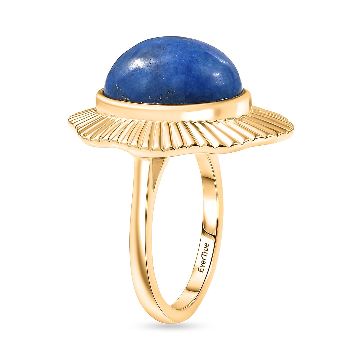EverTrue Lapis Lagoon 7.85 ctw Ring in 18K YG Plated (Size 6.0) image number 3