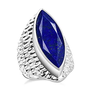 EverTrue Lapis Lazuli 12.60 ctw Ring in Platinum Bond (Size 6.0)