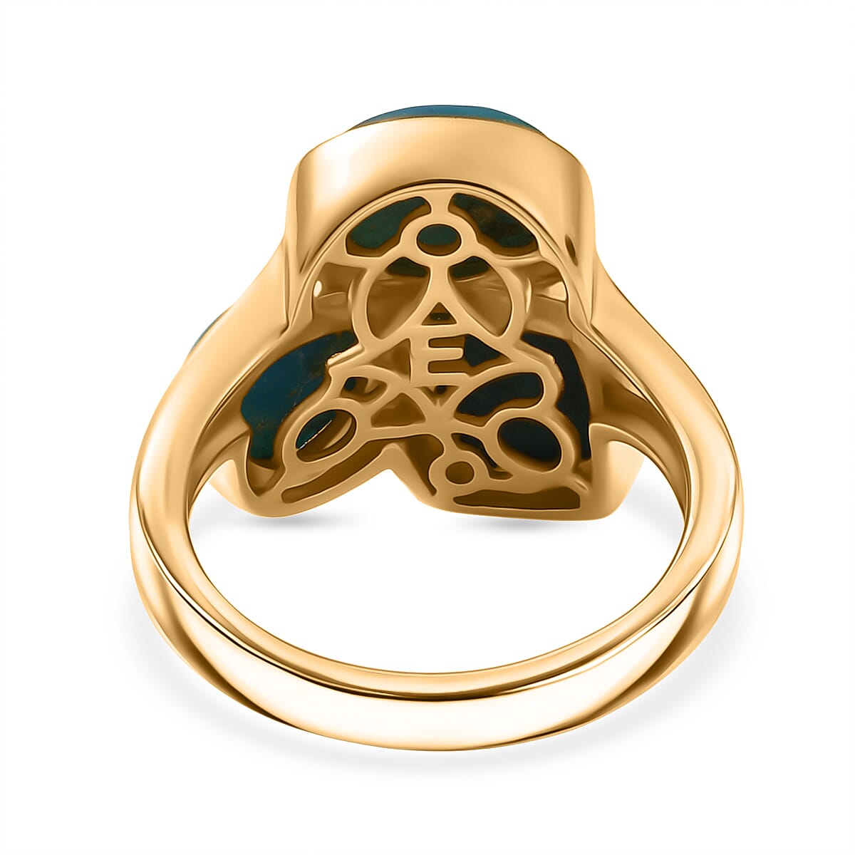 EverTrue Opalina  3 Stone Ring in 18K YG Plating Pure Yellow Brass 4.00 ctw