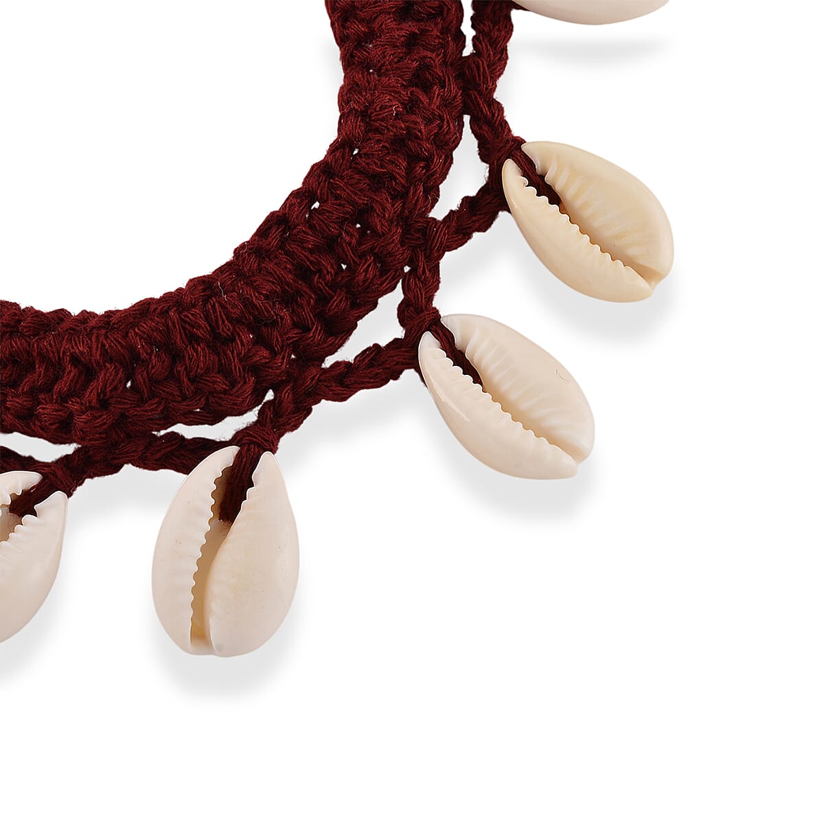 White Shell Pearl, Wooden Rattan Bracelet (7-9In) image number 4