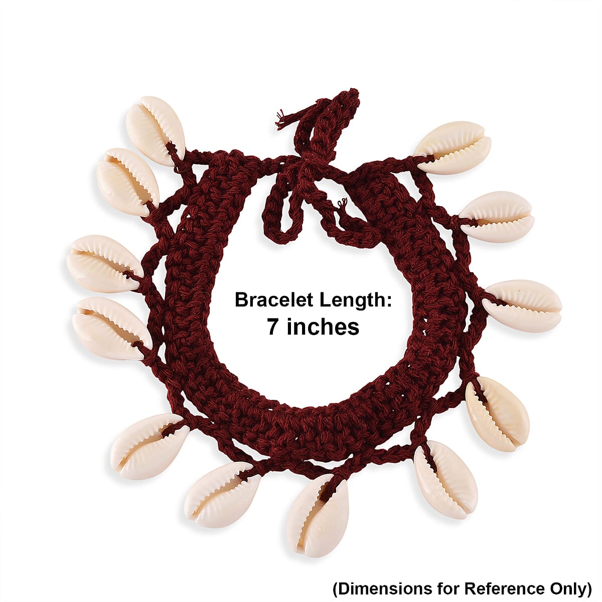 White Shell Pearl, Wooden Rattan Bracelet (7-9In) image number 5