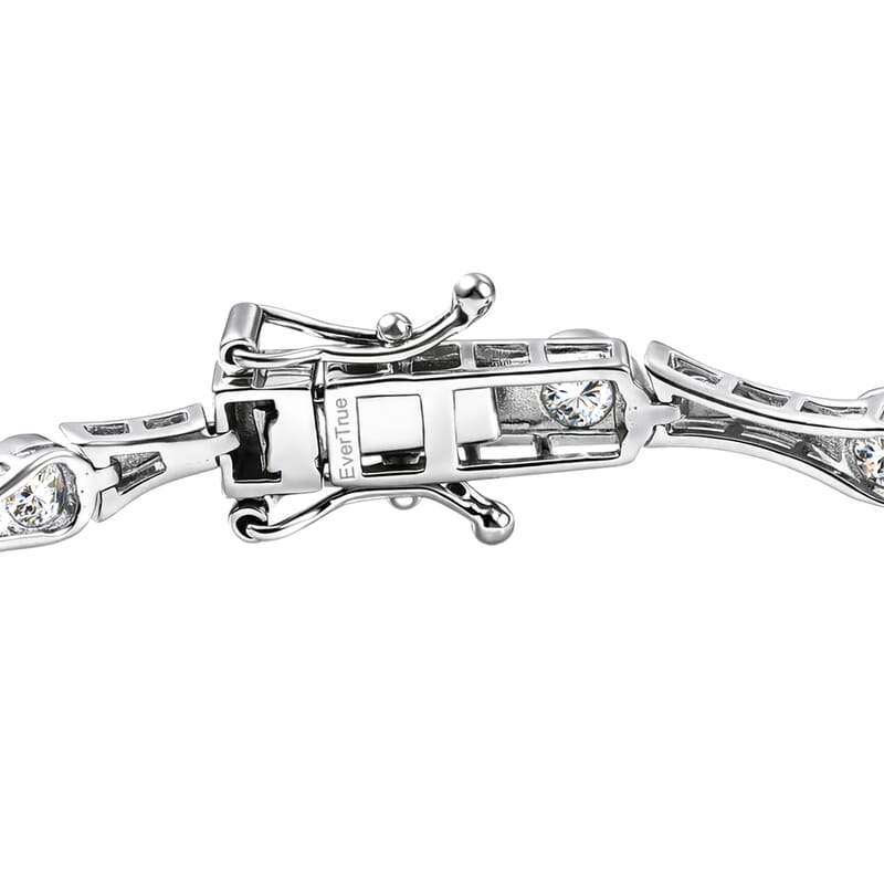 EverTrue Moissanite 1.40 ctw Bracelet in Platinum Bond (6.50 In)