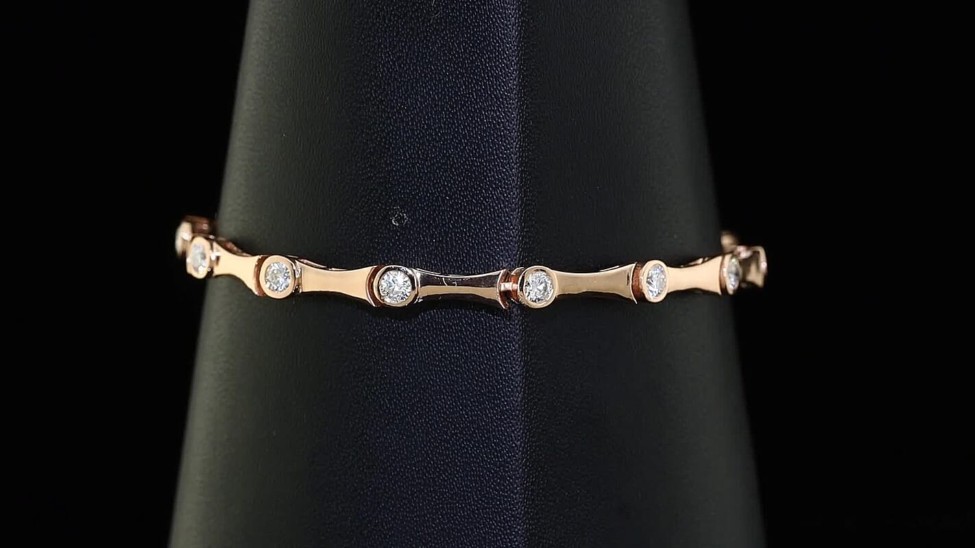 EverTrue Moissanite Bracelet in Platinum Bond (6.50 In) 1.40 ctw