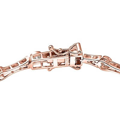 EverTrue Moissanite 1.40 ctw Bracelet in 18K RG Plated (6.50 In)