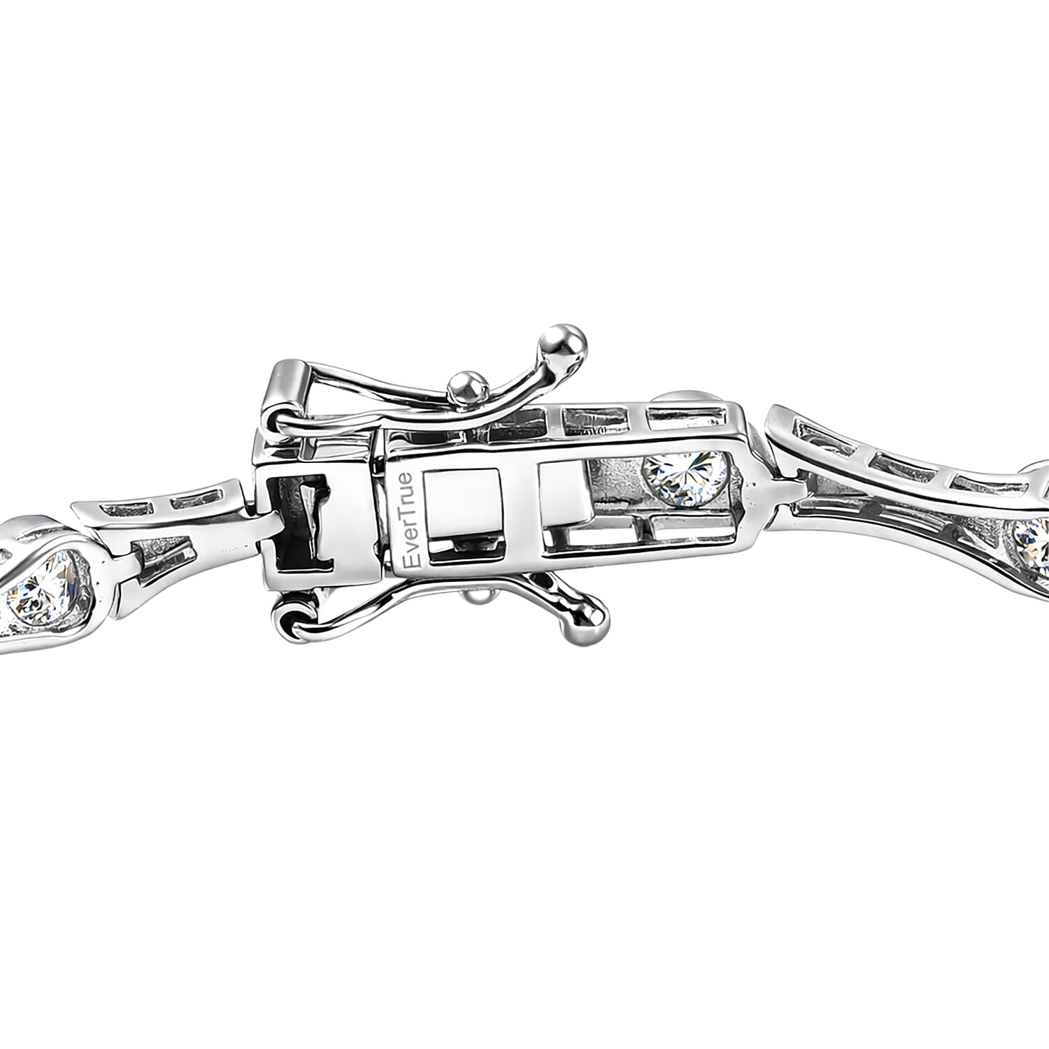 EverTrue Moissanite 1.65 ctw Bracelet in Platinum Bond (7.25 In)