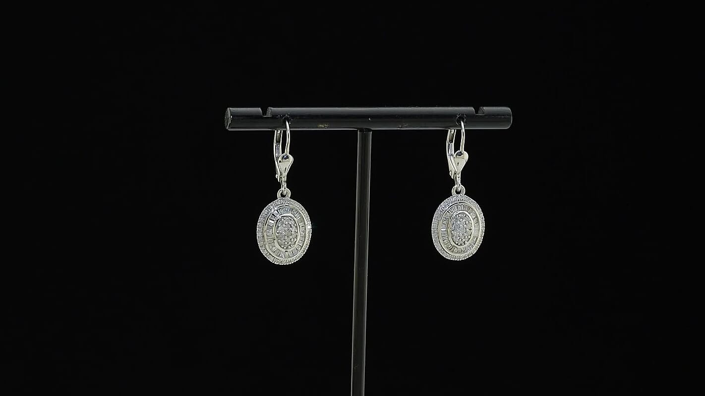 D'Joy Natural Champagne Diamond Earrings in 18K Vermeil RG Over Sterling Silver 1.00 ctw