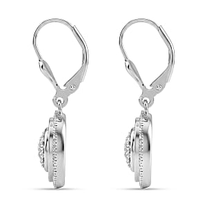 D'Joy Diamond 1.00 ctw Earrings in Rhodium Over Sterling Silver