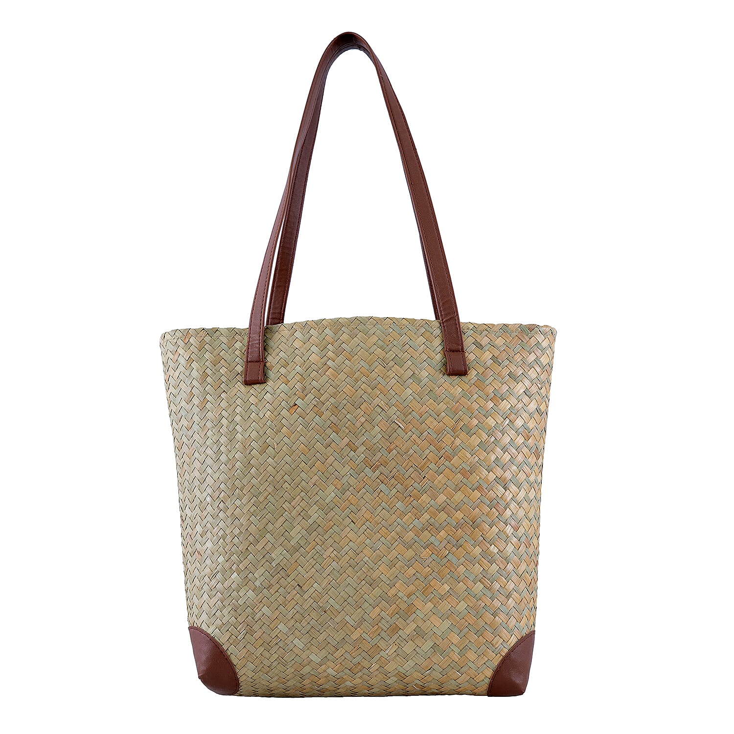 Passage Blooming Rose Handcrafted Ribbon Embroidered Straw Tote Bag