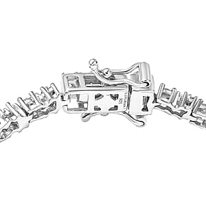 Luxuriant Lab Grown Diamond G-H SI 2.75 ctw Romanesque Line Bracelet in Rhodium Over Sterling Silver (7.25 In)