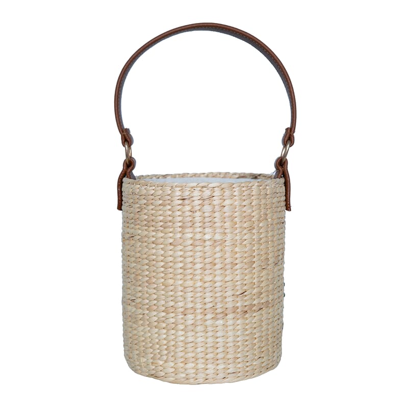 Passage Blossom Meadow Handcrafted Ribbon Embroidered Cylinder Shoulder Bag