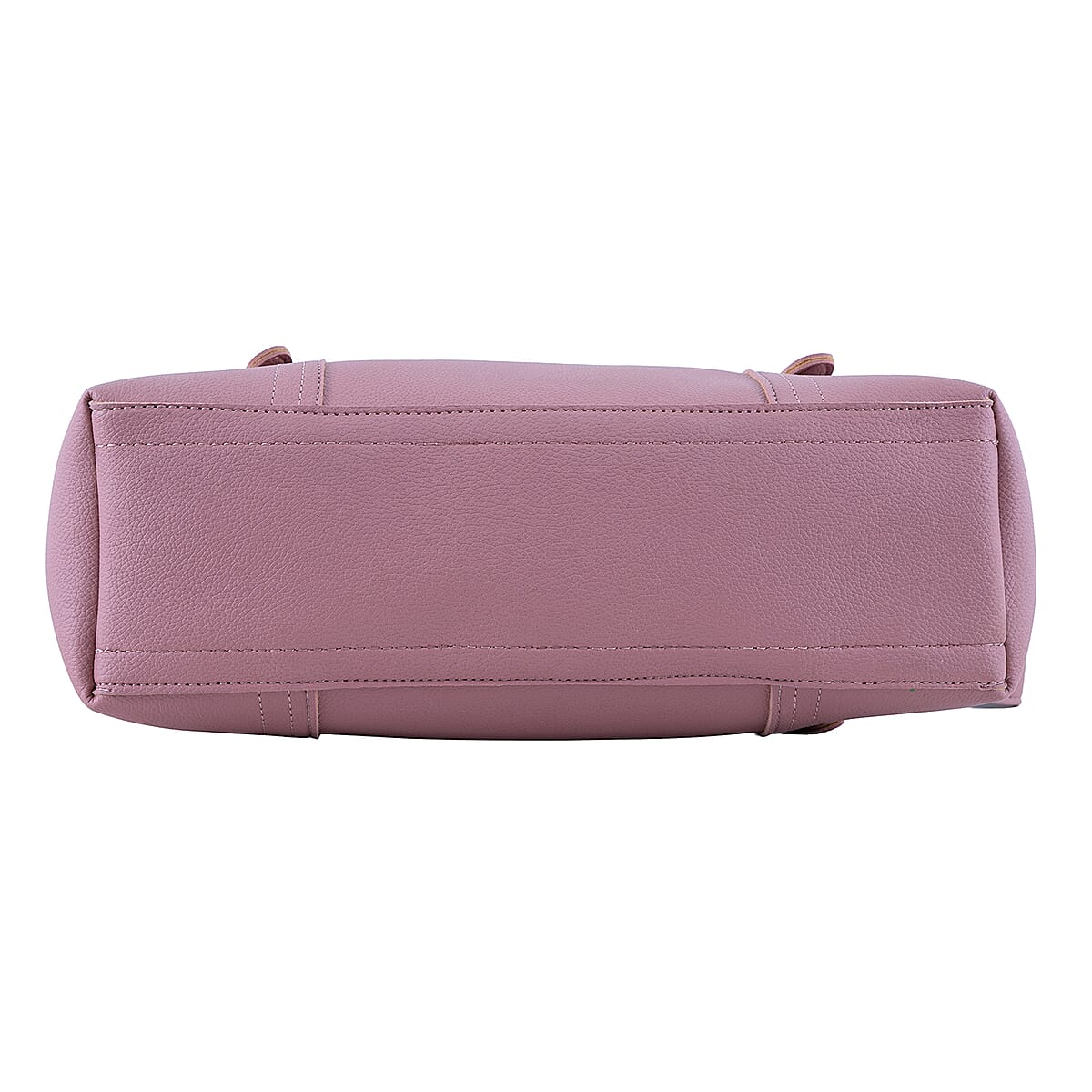 Passage Rose & Brown Structured Faux Leather Tote Bag image number 6
