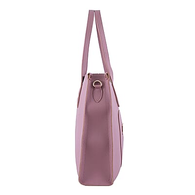 Passage Brown Rose Classic Faux Leather Tote Bag