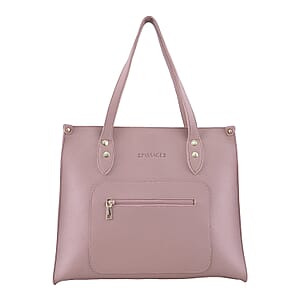 Passage Blush Pink Classic Faux Leather Tote Bag