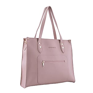 Passage Blush Pink Classic Faux Leather Tote Bag