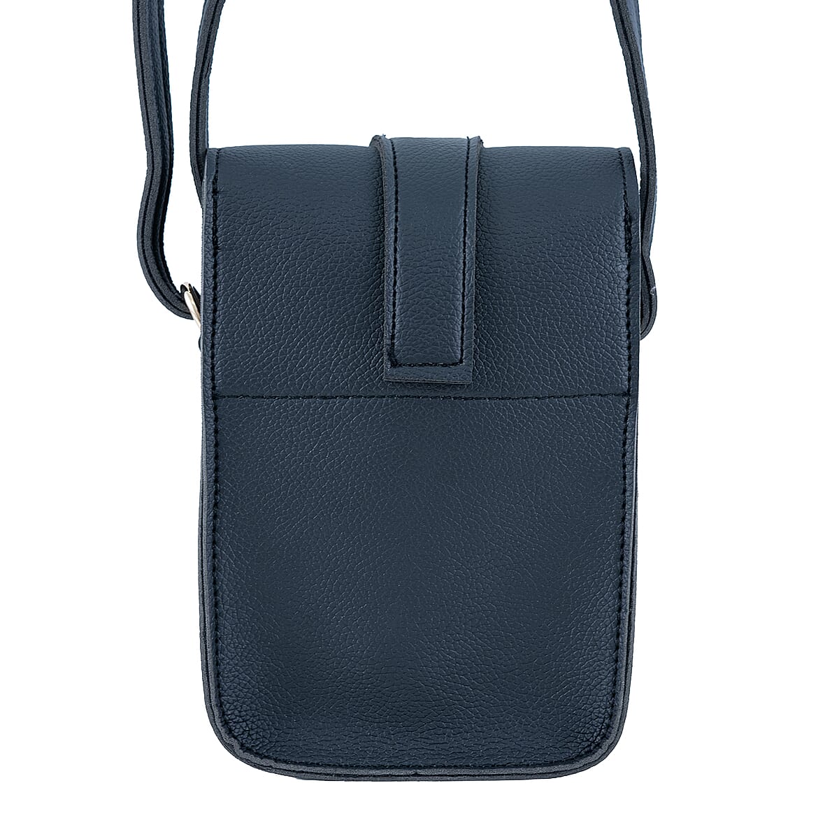 Passage Black Faux Leather Mini Crossbody Flap Bag image number 5