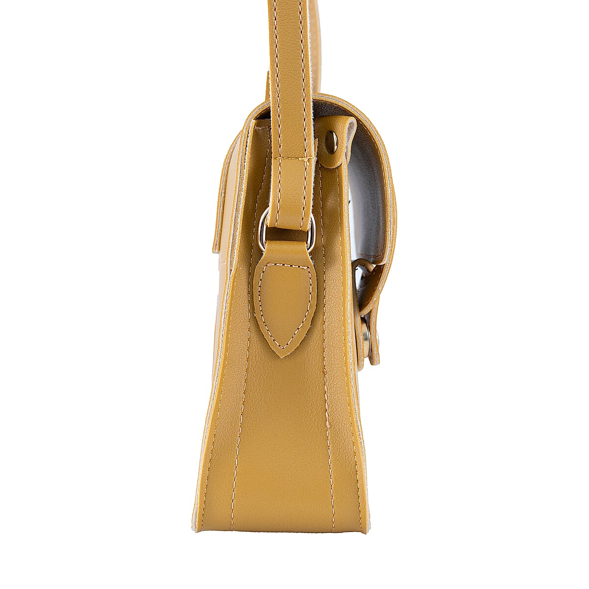 Passage Tan Faux Leather Mini Crossbody Flap Bag image number 4
