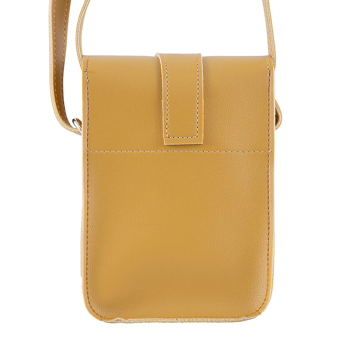 Passage Tan Faux Leather Mini Crossbody Flap Bag image number 5