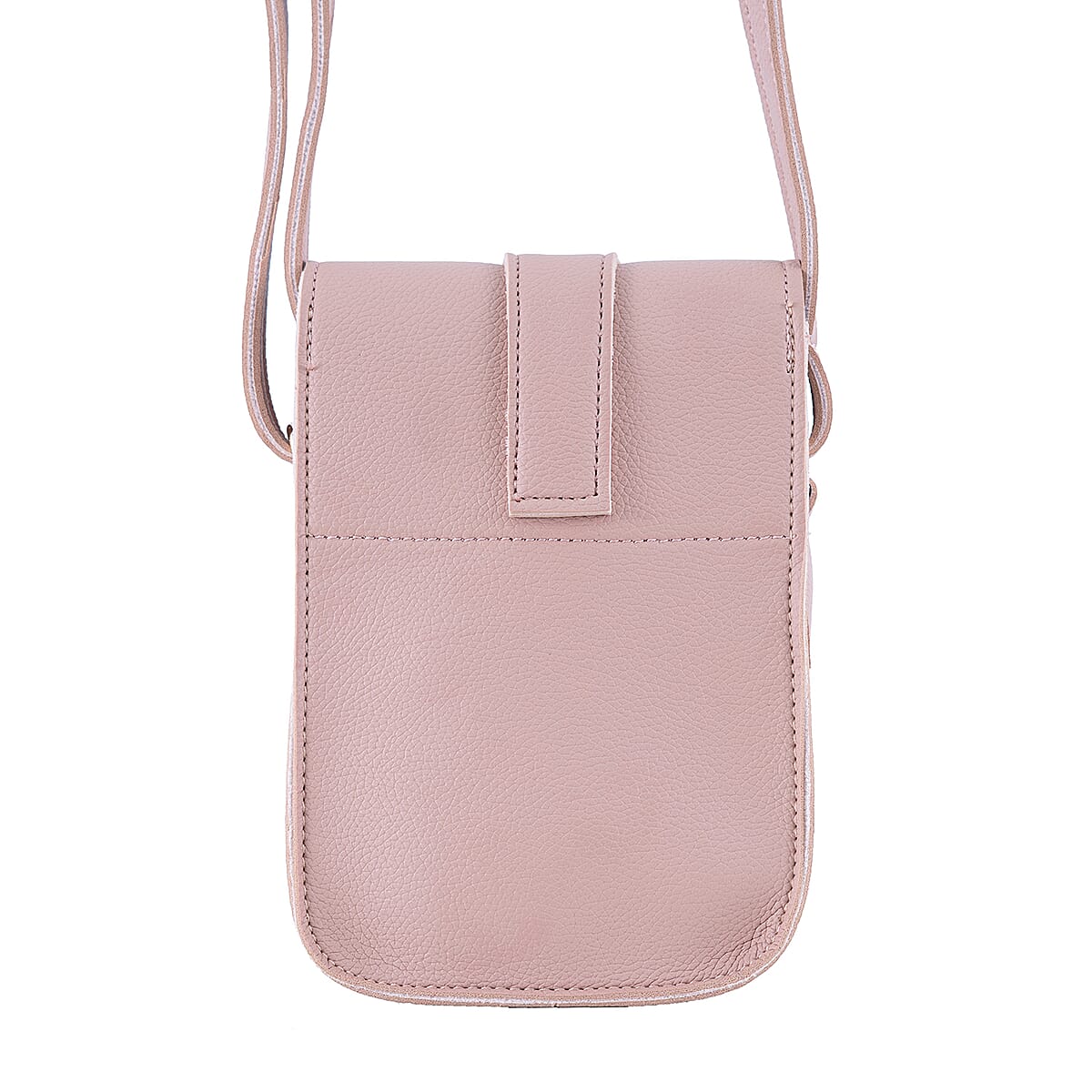 Passage Pink Faux Leather Mini Crossbody Flap Bag image number 5