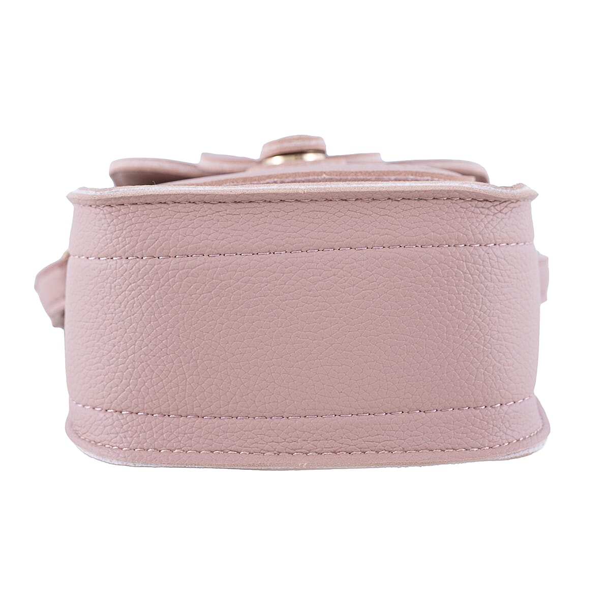 Passage Pink Faux Leather Mini Crossbody Flap Bag image number 6