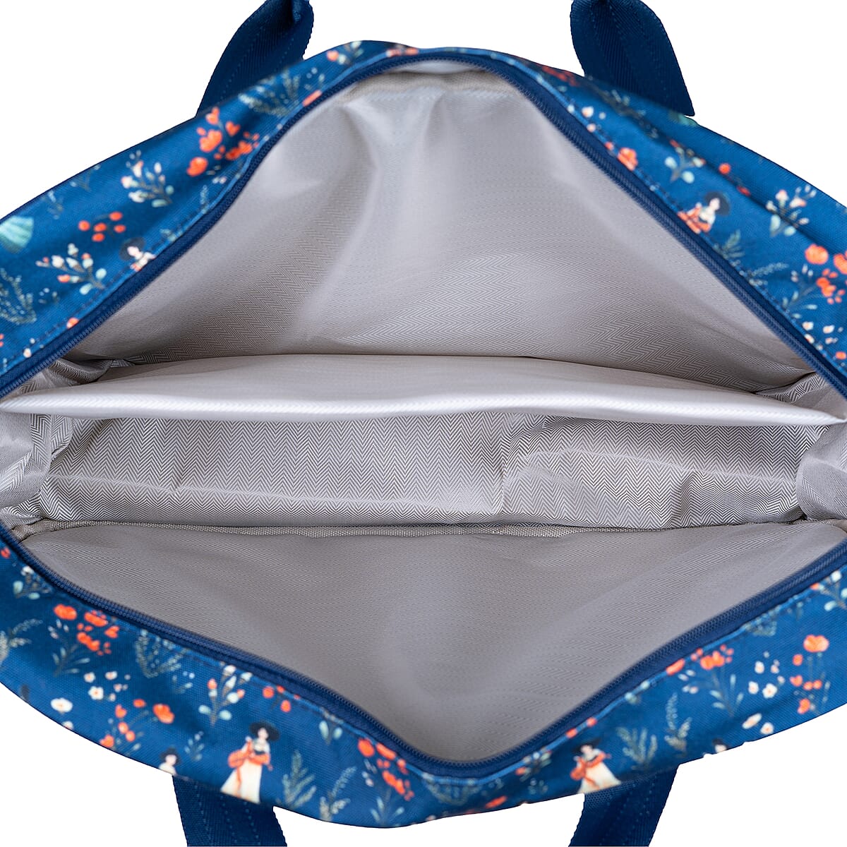 Passage Floral Girls Print 65% Polyester and 35% Cotton Multi Pocket Travel Bag image number 7