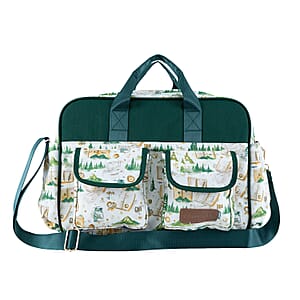 Passage Vintage Print 65% Polyester and 35% Cotton Multi Pocket Travel Bag