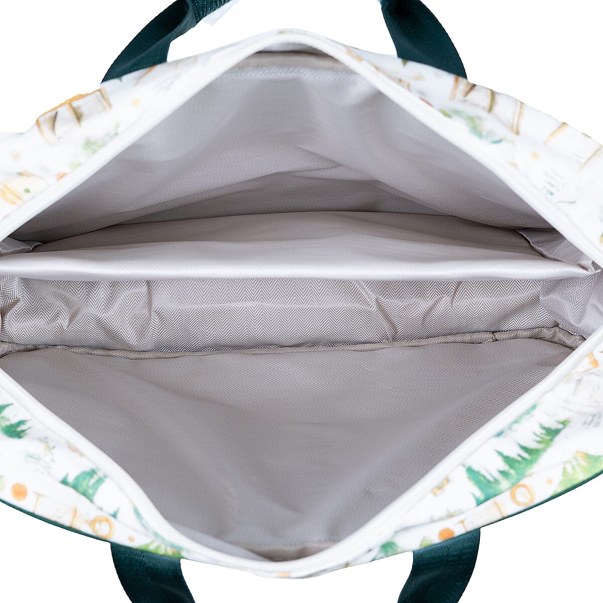 Passage Vintage Print 65% Polyester and 35% Cotton Multi Pocket Travel Bag image number 7