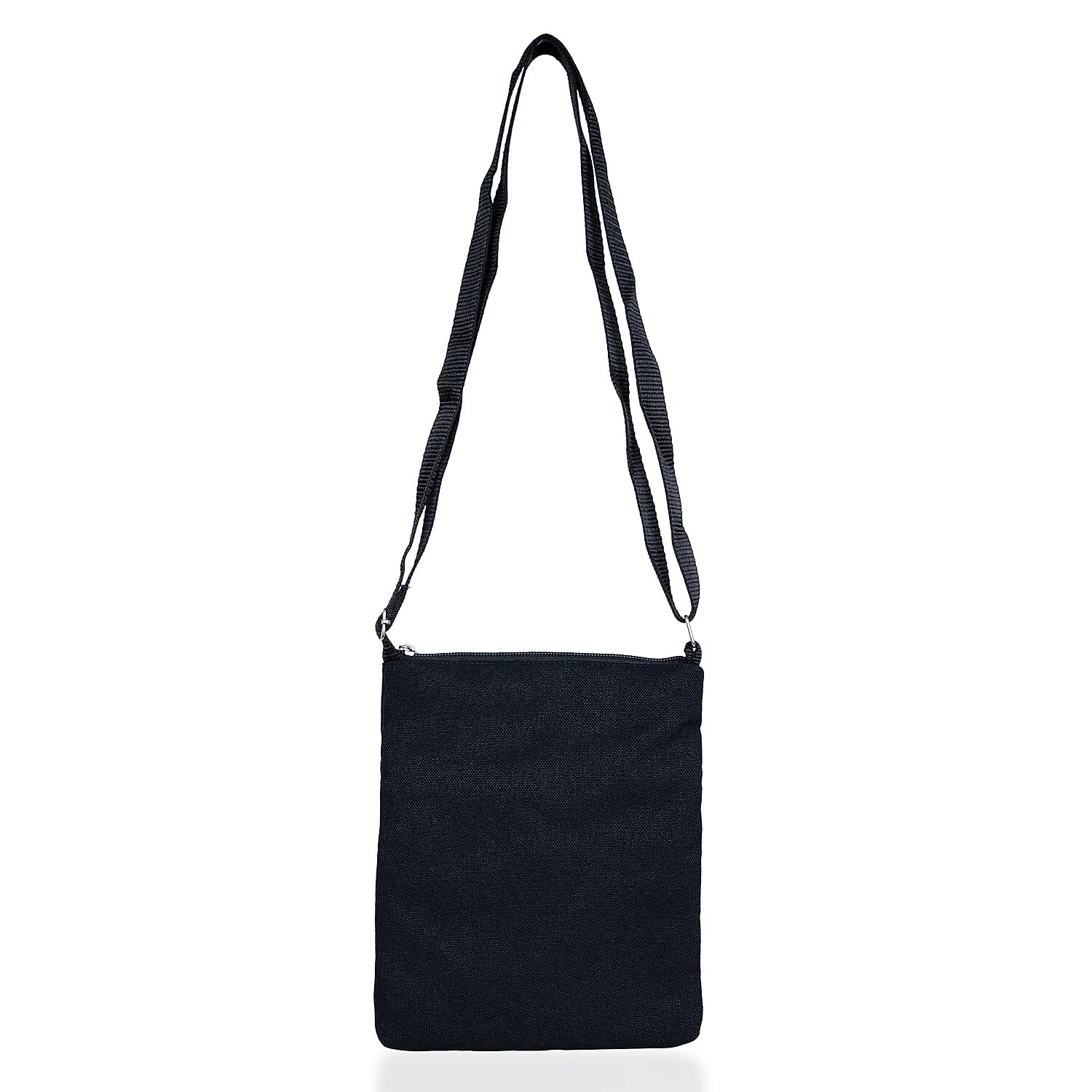 Black Embroidery Floral Pattern Mini Shoulder Bag