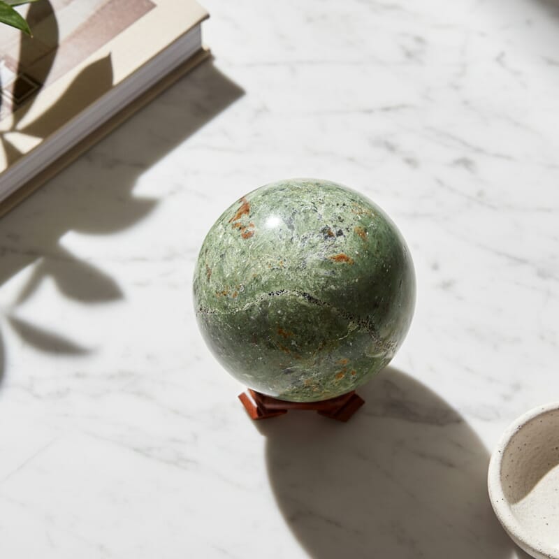 Chrysoprase Sphere -Medium 1465ctw